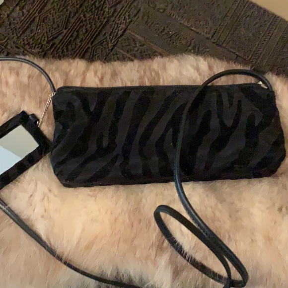 NWOT Tommy Hilfiger black evening bag purse with long strap small - Picture 5 of 9